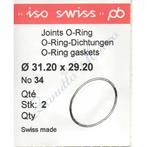 OR Standard ISO034 busta 2 pz Diam.int. 29.20 sezione 1.00