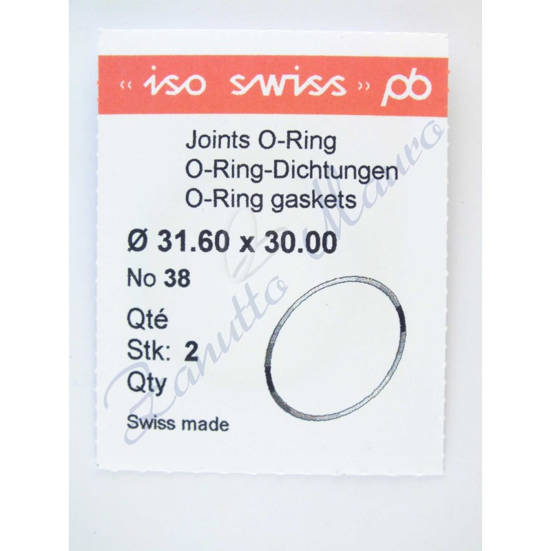 OR Standard ISO038 busta 2 pz Diam.int. 30.00 sezione 0.80