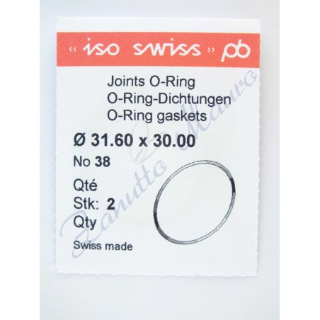 OR Standard ISO038 busta 2 pz Diam.int. 30.00 sezione 0.80