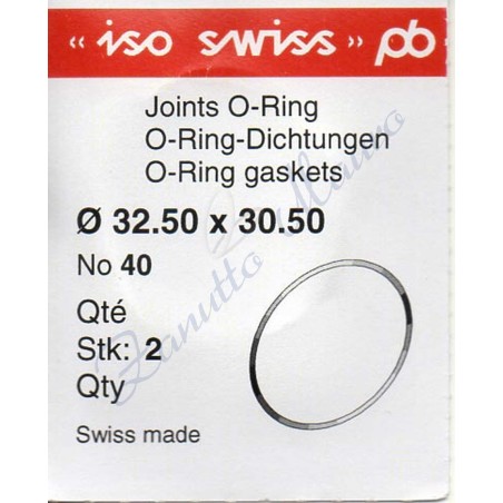 OR Standard ISO040 busta 2 pz Diam.int. 30.50 sezione 1.00