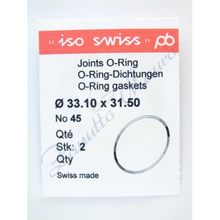 OR Standard ISO045 busta 2 pz Diam.int. 31.50 sezione 0.80