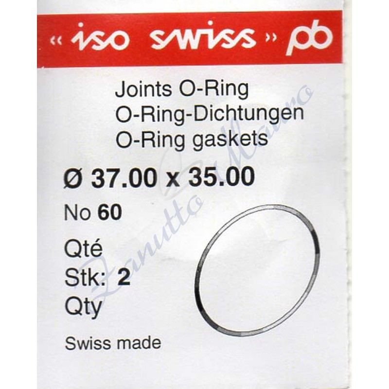 OR Standard ISO060 busta 2 pz Diam.int. 35.00 sezione 1.00