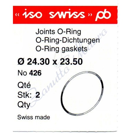 O-Ring Quartz ISO426 busta 2 pz Diam.int. 23.50 sezione 0,40