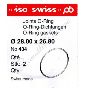 O-Ring Quartz ISO434 busta 2 pz Diam.int. 26.80 sezione 0,60