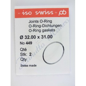 O-Ring Quartz ISO449 busta 2 pz Diam.int. 31.00 sezione 0,50
