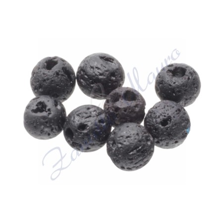 Sfera in lava nera diametro mm 6