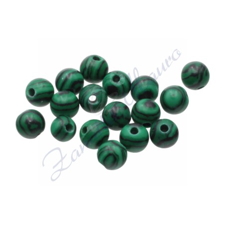 Sfera in malachite diametro mm 6