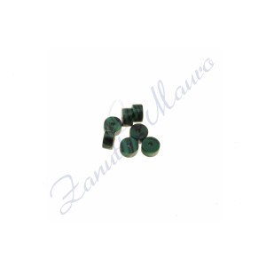 Cilindro in malachite diametro mm 4,5 spessore mm 2,5