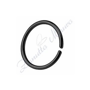 Anello Septum basic filo mm 1,0 diametro mm 8 in acciaio 361L brunito