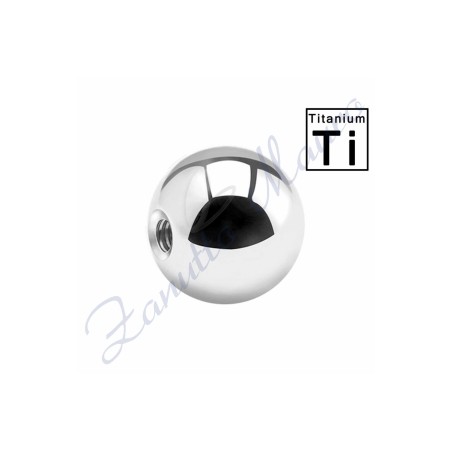 Sfera pallina in titaniomm 1,2x5