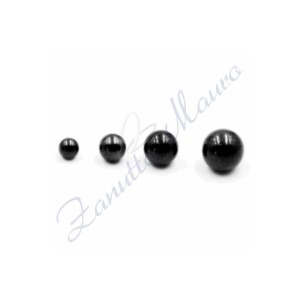 Sfera pallina mm 1,6x3 in acciaio 316L brunito