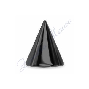 Cono mm 1,2x3 in acciaio 316L brunito