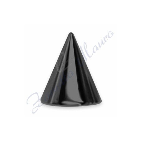 Cono mm 1,2x3 in acciaio 316L brunito
