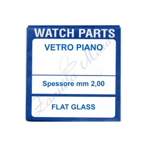 Vetro minerale piano spessore mm 2,00 diametro 388