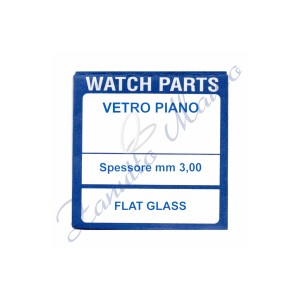 Vetro minerale piano spessore mm 3,00 diametro 332