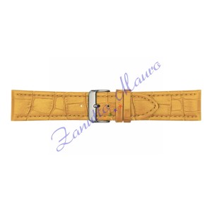 Cinturino 643 in pelle stampa guinea opaco giallo ansa mm 26X24