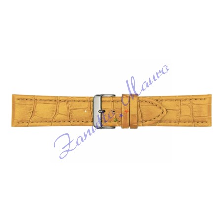 Cinturino 643 in pelle stampa guinea opaco giallo ansa mm 30X22