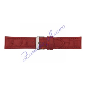 Cinturino 643 in pelle stampa guinea opaco rosso ansa mm 26X24