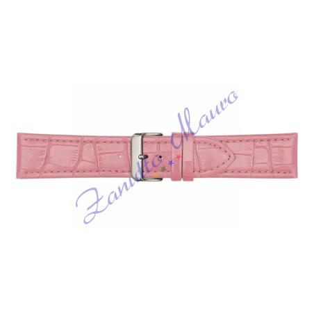 Cinturino 643 in pelle stampa guinea opaco rosa ansa mm 26X24