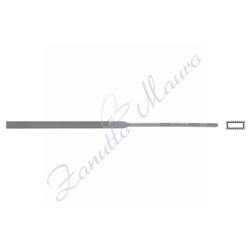 Lima ad ago LA2401 piatta parallela mm 180  taglio 0 Vallorbe