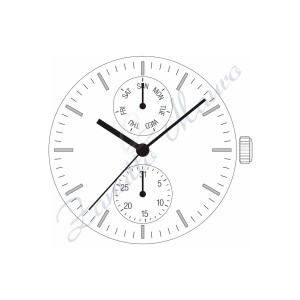 Movimento Shiojiri Seiko VX7P multifunzione