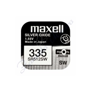 Pila Maxell  335  silver oxide SR512SW Hg 0%