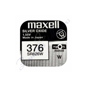 Pila Maxell  376  silver oxide SR626W Hg 0%