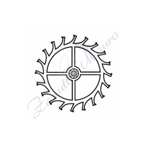 Ruota di scappamento Unitas 6497  ricambio 705 codice 325521 - 325521