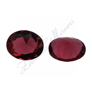 Pietra idrotermale sint. ovale mm  8x10 colore red rose busta da 2 pezzi