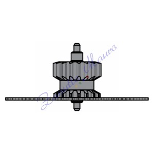 Ruota intermedia ETA 2824-2 ricambio 203 - 30.012.00 codice 000901 - 000901
