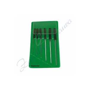 Alesatori con manico serie da 6 pezzii da 0,40 a 1,40 mm