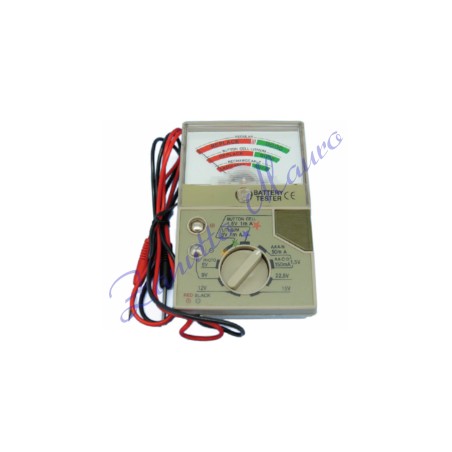 Tester universale con selettore per i vari modelli di pile