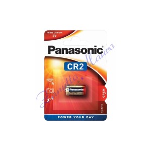 Pila CR2 Panasonic per uso fotografoco. Blister da 1 pezzo