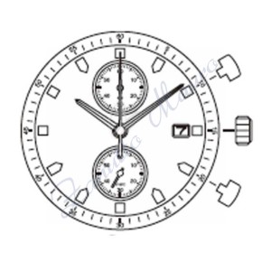 Movimento Miyota 0S11 quarzo - uguale a OS11