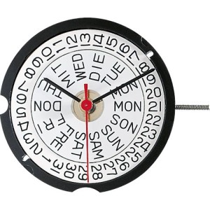 Movimento Ronda 507 quarzo 3 sfere doppia data al 3