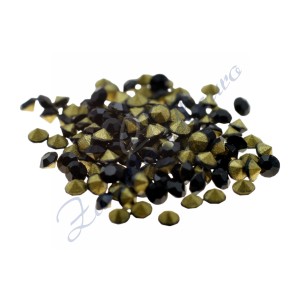 Strass neri diametro mm 1,10-1,20. Confezione da 144 pezzi