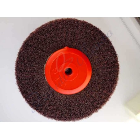 Spazzola UTG Scotch-Brite A Rossa EXTRA FINE diam 100 mm larg.30 mm