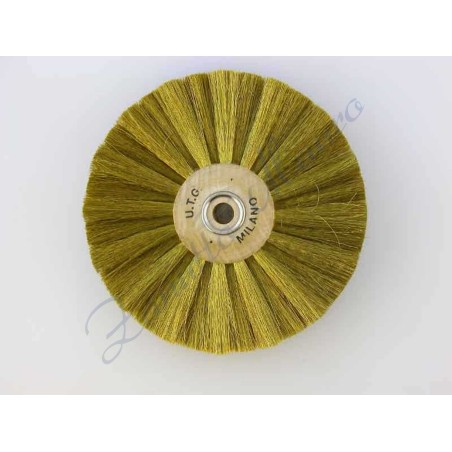 Spazzola circolare UTG filo ottone 0,08 ondulato diametro mm 100
