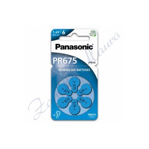 Pila Panasonic Zinco Aria PR675 Blister da 6 batterie
