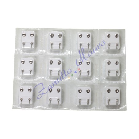 Pre orecchini RBW regurar con pietre bianche acciaio bianco mm 4,00