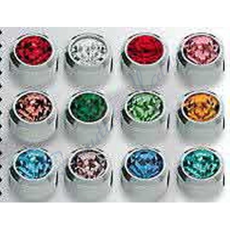 Pre orecchini RCW regurar con pietre colorate acciaio bianco mm 4,00