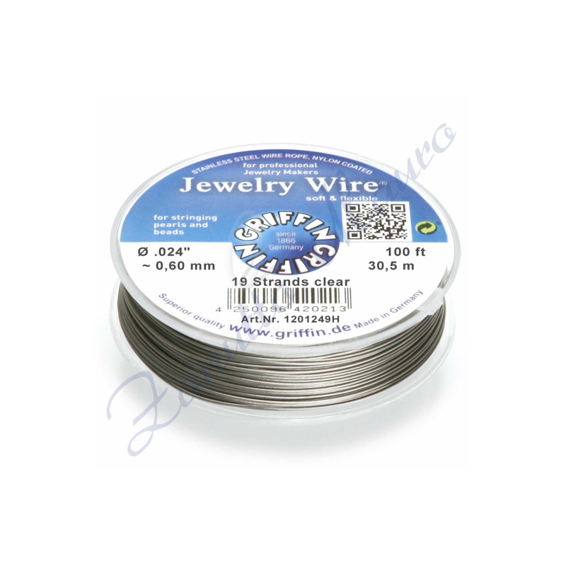 Filo in acciaio inox plastificato Griffin mm 0,60 metri 30,5