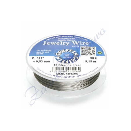 Filo in acciaio inox plastificato Griffin mm 0,53 metri  9,15