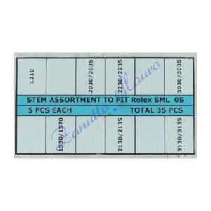 Assortimento 35 alberi carica per movimenti Rolex - SML05