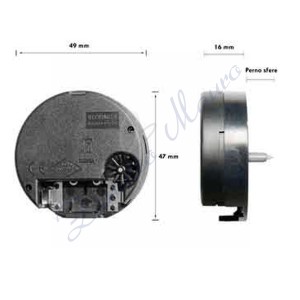 Movimento rotondo solo tempo p/lungo completo di 3 lancette diam 47/49