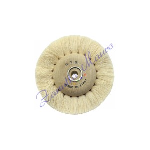 Spazzola UTG filo cotone bianco diametro mm  60 larghezza mm 27