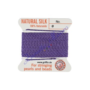 Filo per collane Griffin diametro mm 1,02 numero 14 colore ametista