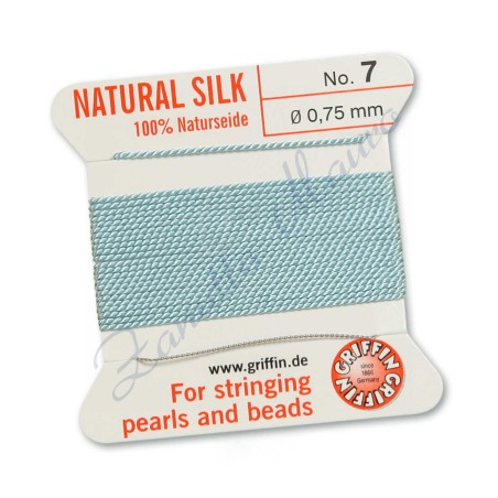 Filo per collane Griffin diametro mm 0,75 numero  7 colore turchese