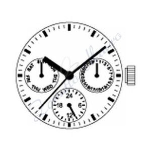 Movimento Hattory VX3J multifunzione con datario