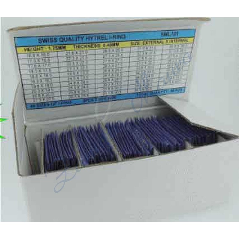 Assortimento 98 guarnizioni Hitrel h1,25 spess 0,40 dal 168 al 408